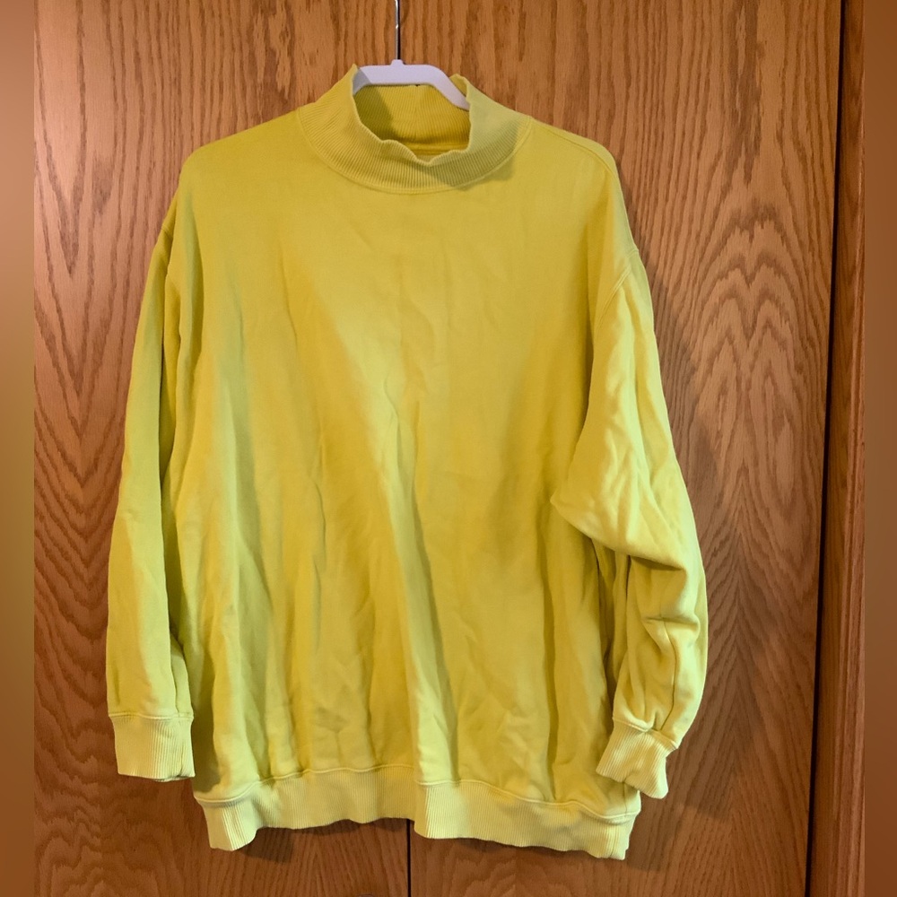 Aerie Women's Bright Yellow Turtleneck Sweater